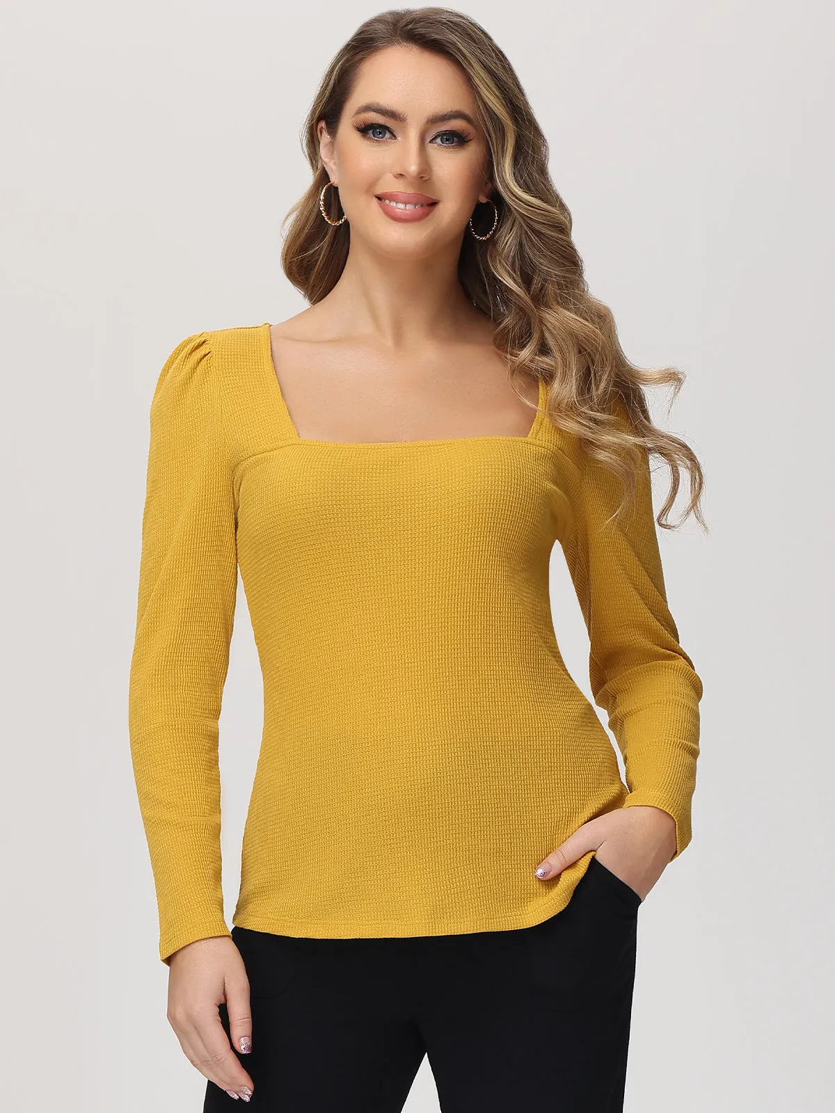 Puff Shoulder Knit Top sold by 89th & Madison product image thumbnail 5