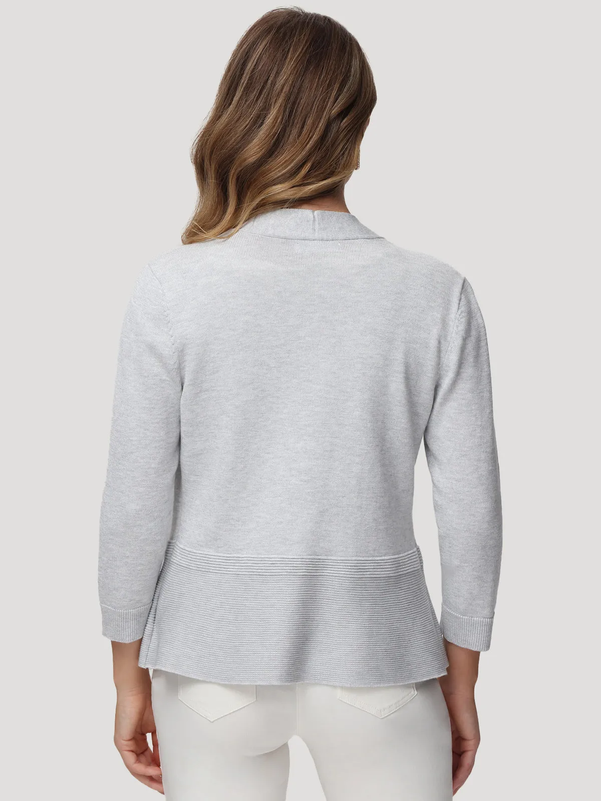 Rib Open-Front Cardigan sold by 89th & Madison product image thumbnail 2