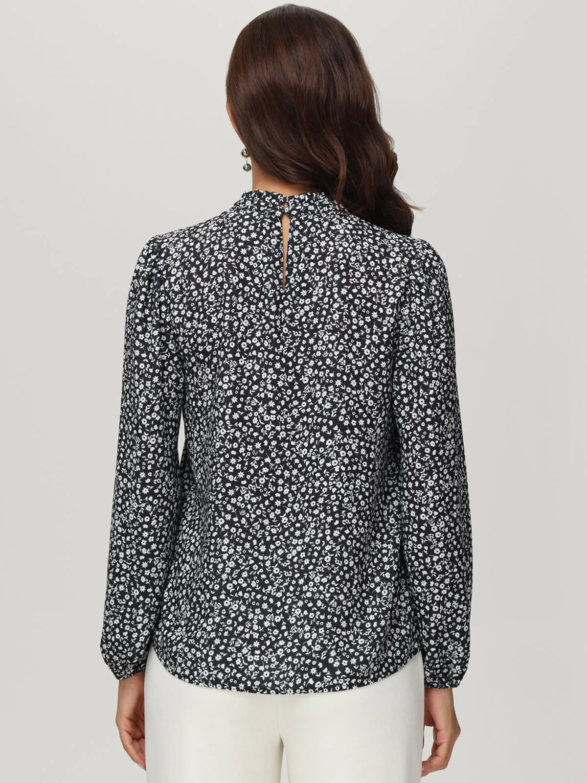 Puff Sleeve Floral Blouse sold by 89th & Madison product image thumbnail 3