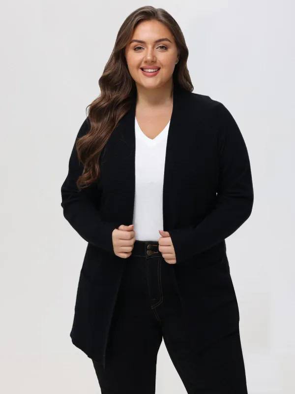 Plus Raglan Sleeve Open Cardigan sold by 89th & Madison