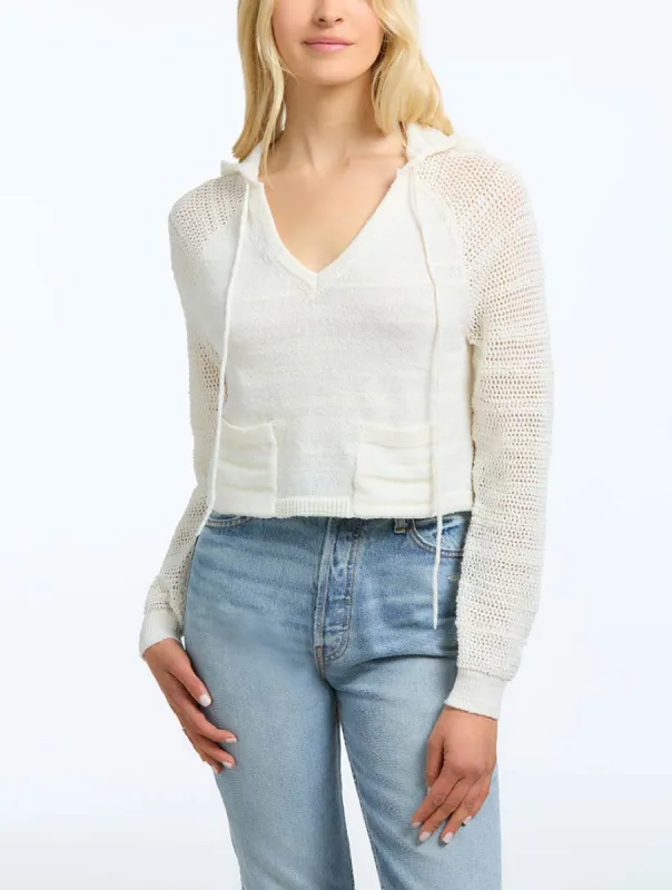Open Stitch Hoodie sold by 89th & Madison