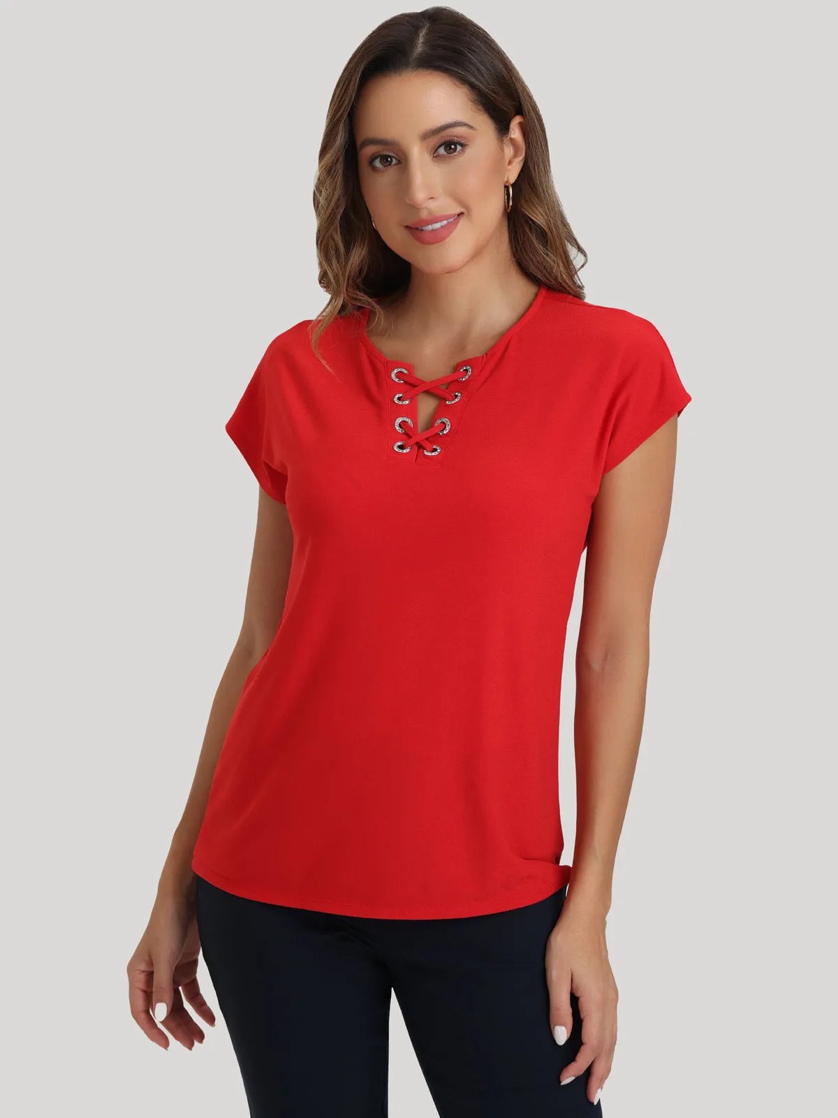 Lace Up Cool Top sold by 89th & Madison product image thumbnail 2