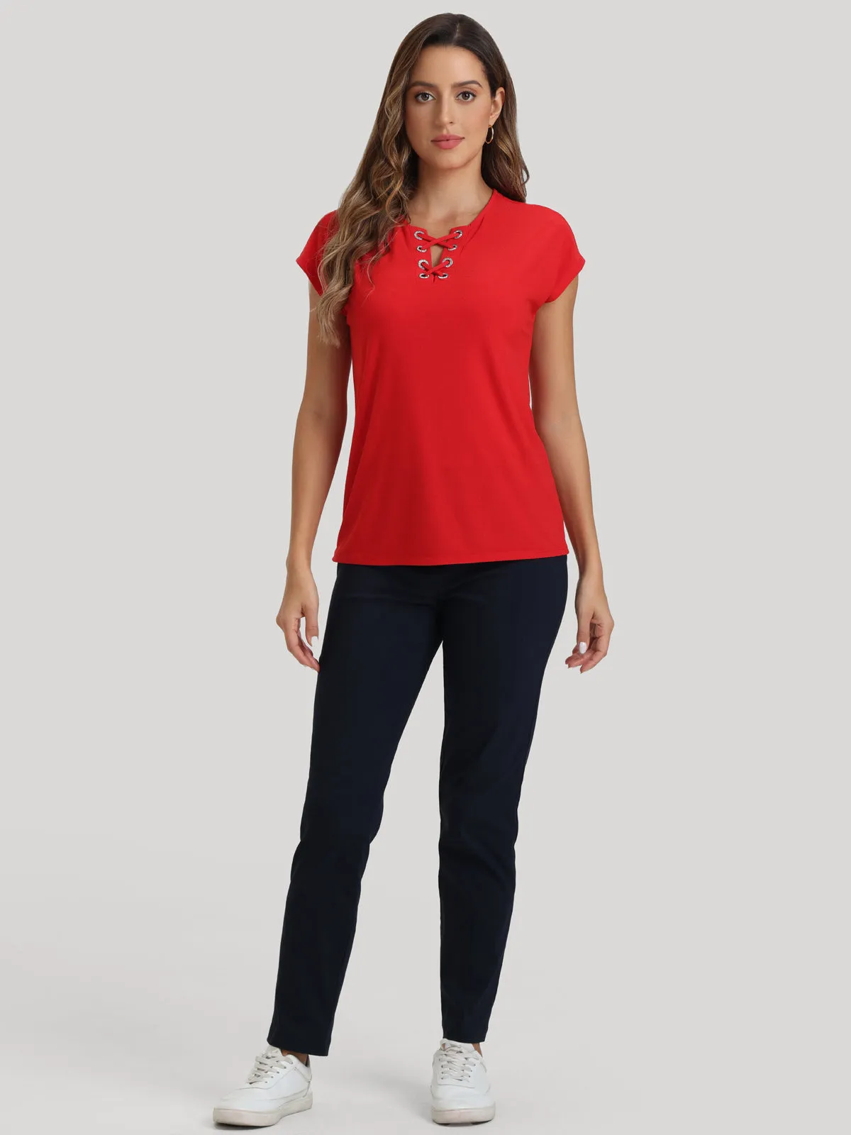 Lace Up Cool Top sold by 89th & Madison product image thumbnail 5