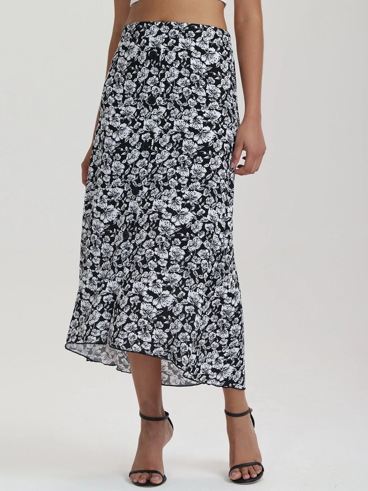 Button Front Maxi Skirt sold by 89th & Madison product image thumbnail 3
