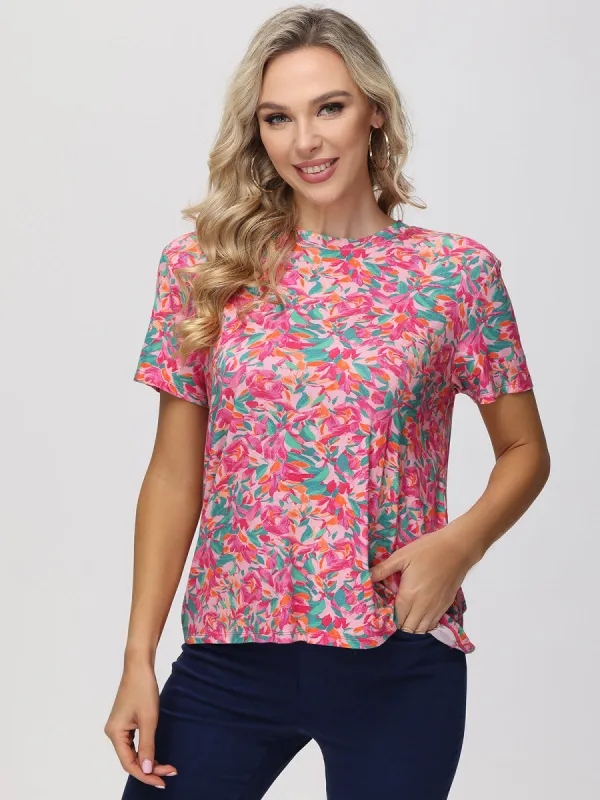 Floral Crewneck Tee sold by 89th & Madison