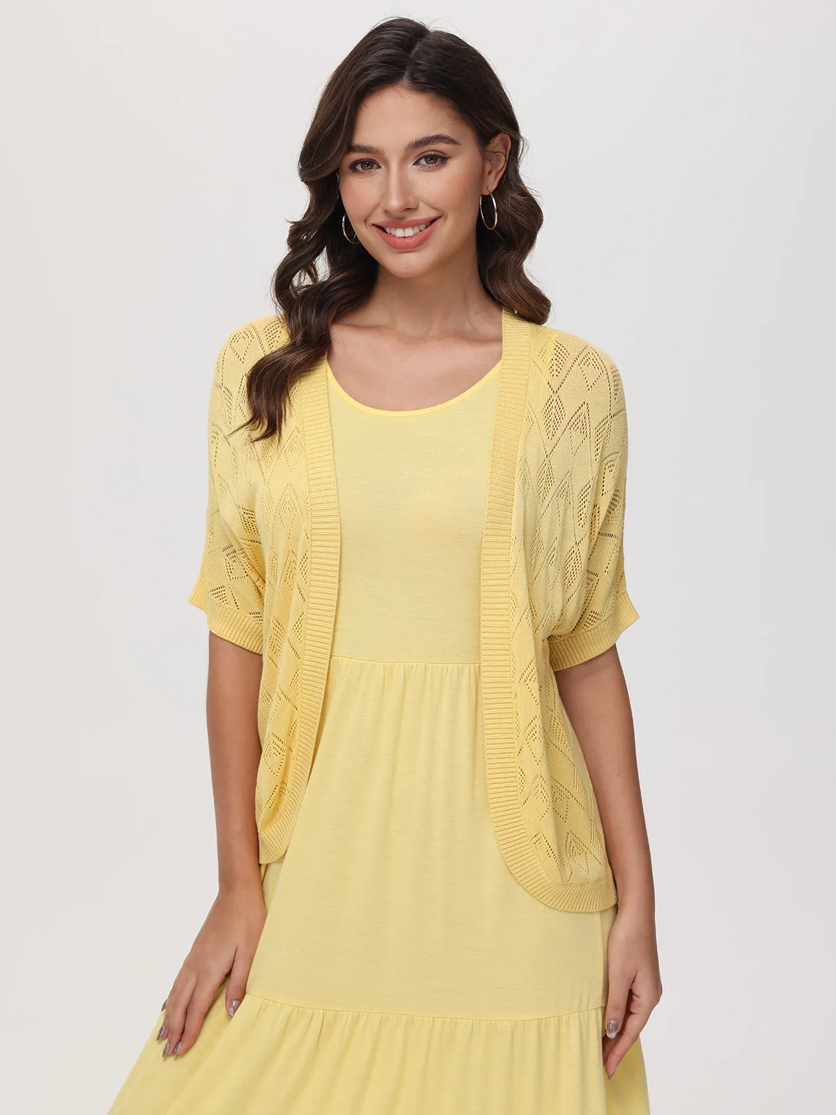 Pointelle Stitch Cardigan sold by 89th & Madison