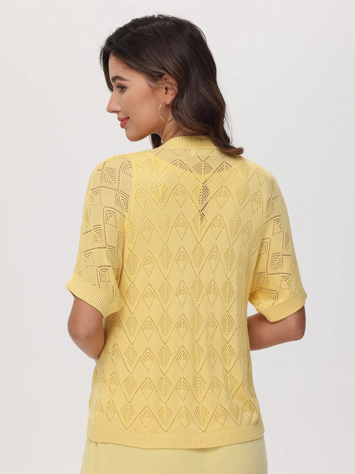 Pointelle Stitch Cardigan sold by 89th & Madison product image thumbnail 2