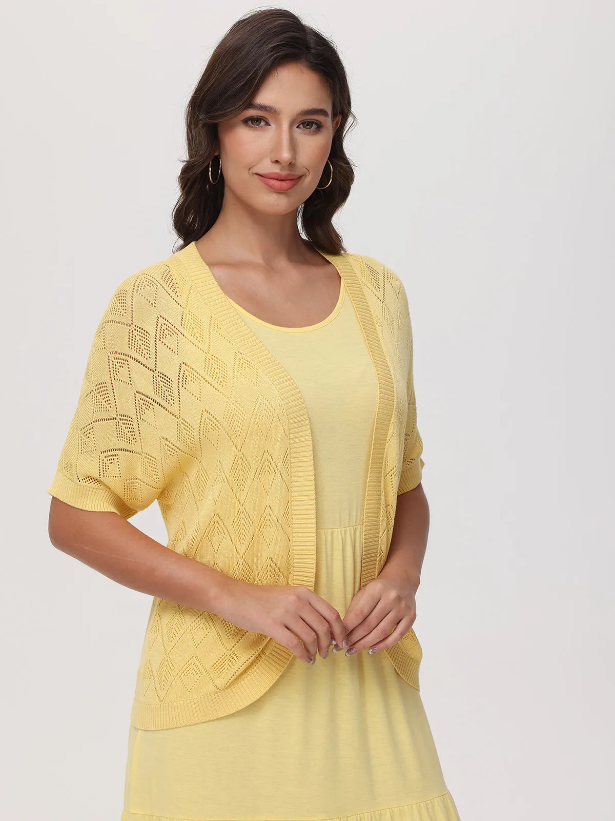 Pointelle Stitch Cardigan sold by 89th & Madison product image thumbnail 3