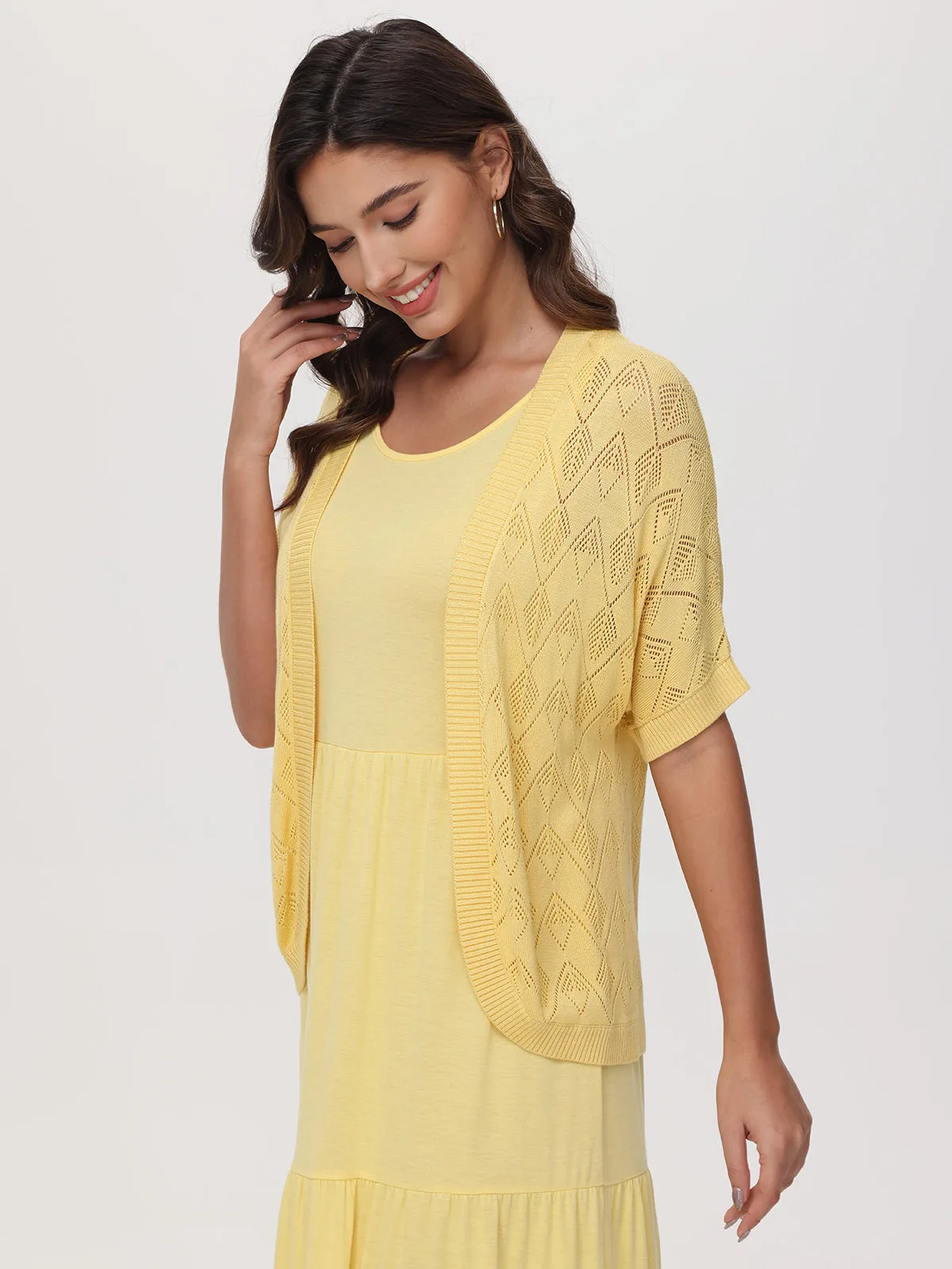 Pointelle Stitch Cardigan sold by 89th & Madison product image thumbnail 4