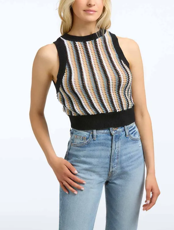 Stripe Crochet Tank sold by 89th & Madison