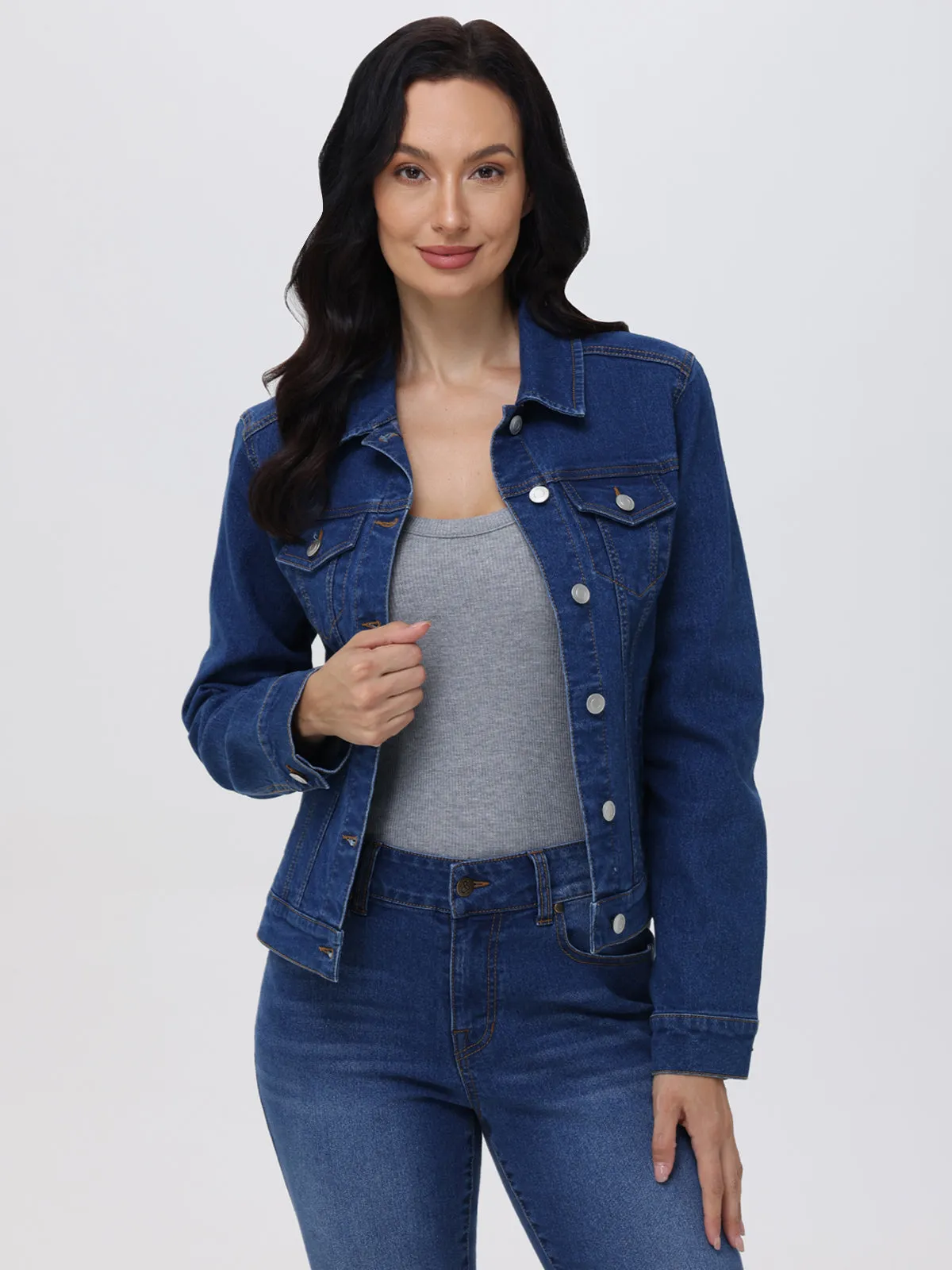Classic Denim Jacket sold by 89th & Madison