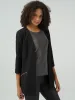 3/4 Sleeve Open Front Jacket sold by 89th & Madison