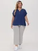 Plus Millennium Stretch Wide Leg Pants sold by 89th & Madison
