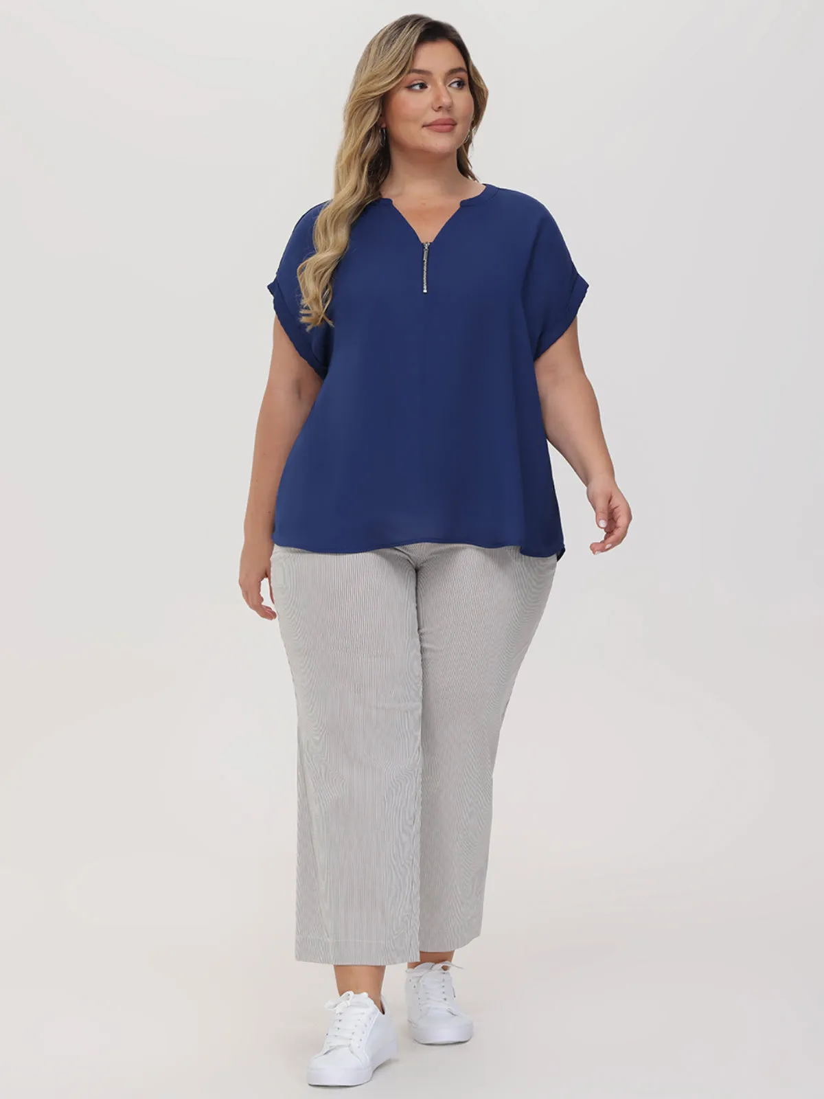 Plus Millennium Stretch Wide Leg Pants sold by 89th & Madison