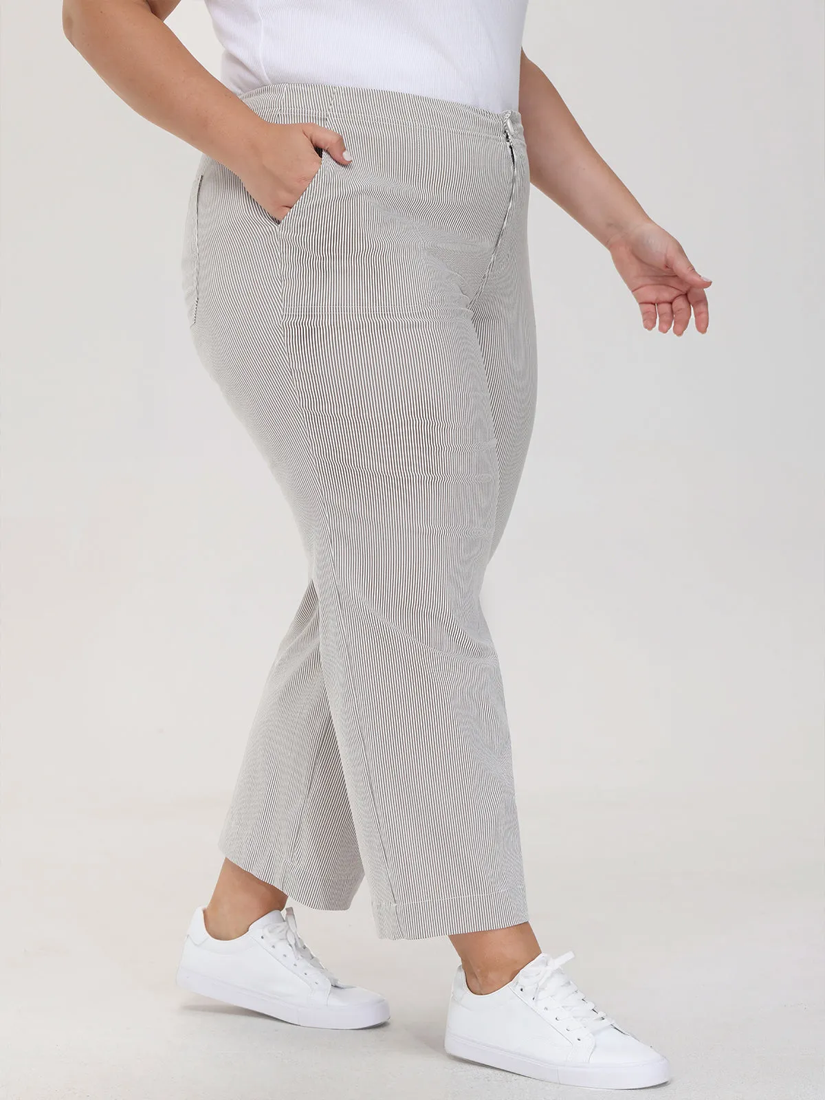 Plus Millennium Stretch Wide Leg Pants sold by 89th & Madison product image thumbnail 4