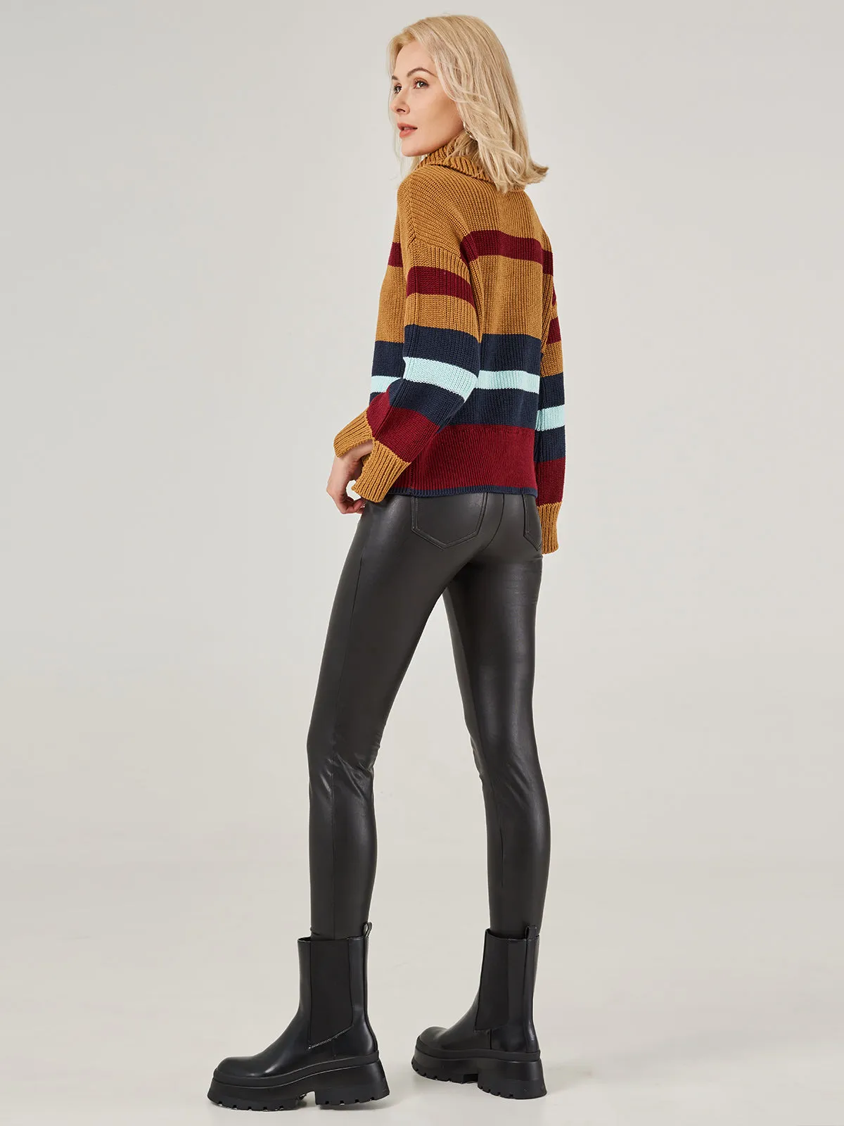 Colorblock Turtleneck Pullover sold by 89th & Madison product image thumbnail 5