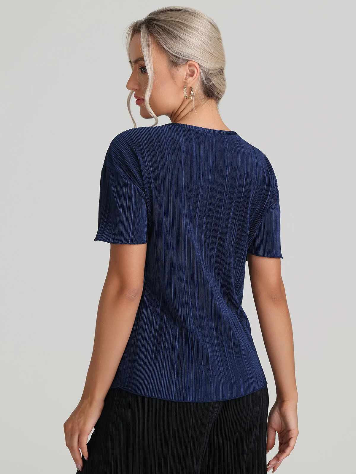 Plisse Short Sleeve Top sold by 89th & Madison product image thumbnail 2