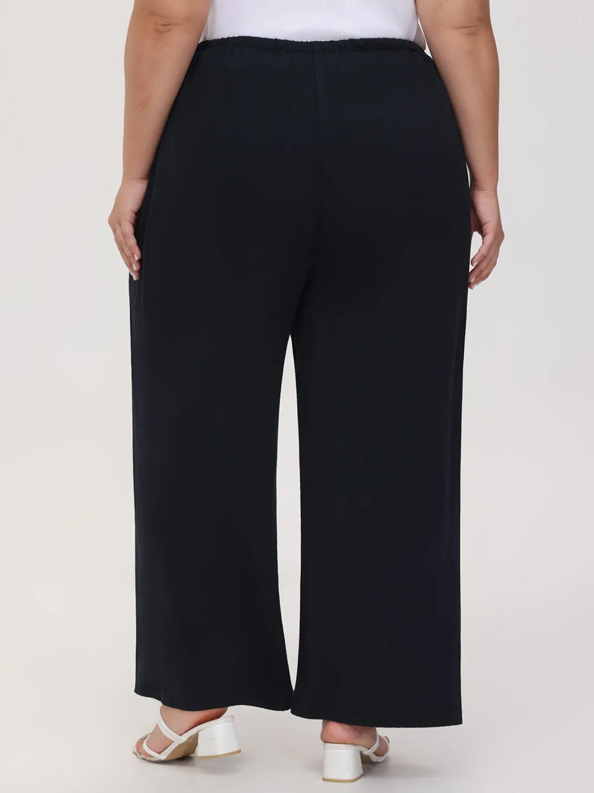 Plus Drawstring Wide Leg Pants sold by 89th & Madison product image thumbnail 5