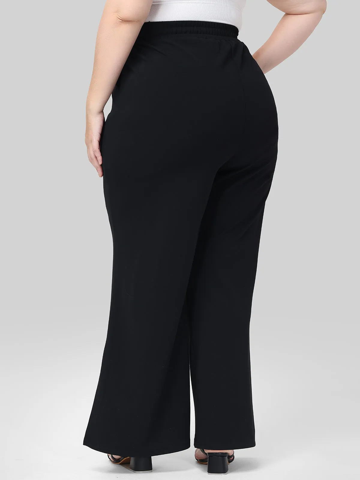 Plus Scuba High-Rise Wide Leg Pants sold by 89th & Madison product image thumbnail 3