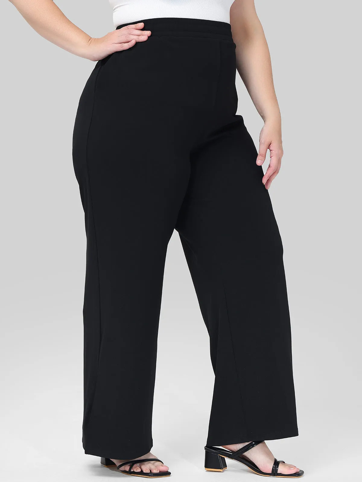 Plus Scuba High-Rise Wide Leg Pants sold by 89th & Madison product image thumbnail 5