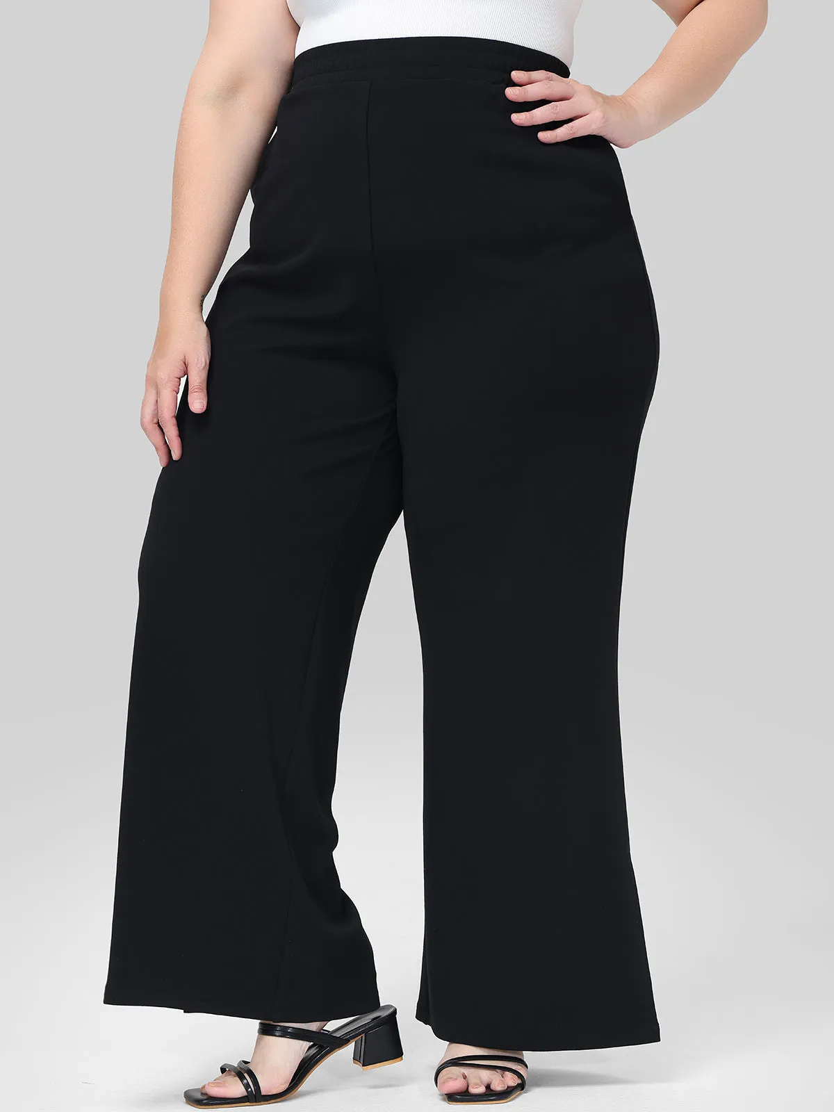 Plus Scuba High-Rise Wide Leg Pants sold by 89th & Madison product image thumbnail 4