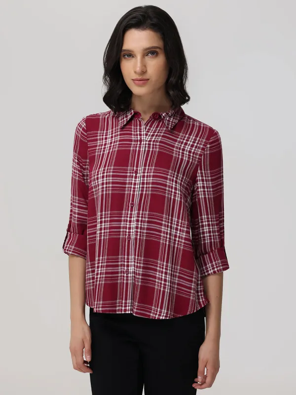 Plaid Button Up Shirt sold by 89th & Madison