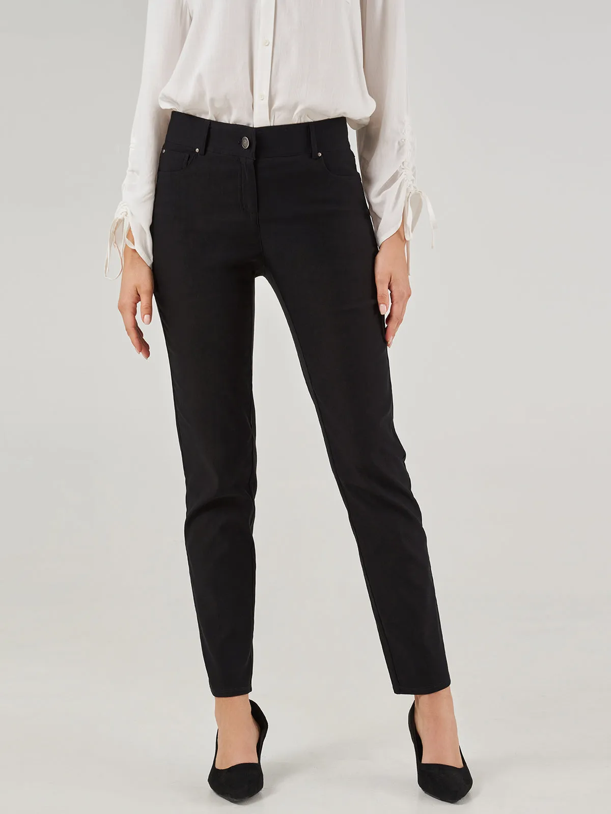 Millennium Five Pocket Stretch Straight Leg Pants sold by 89th & Madison product image thumbnail 2