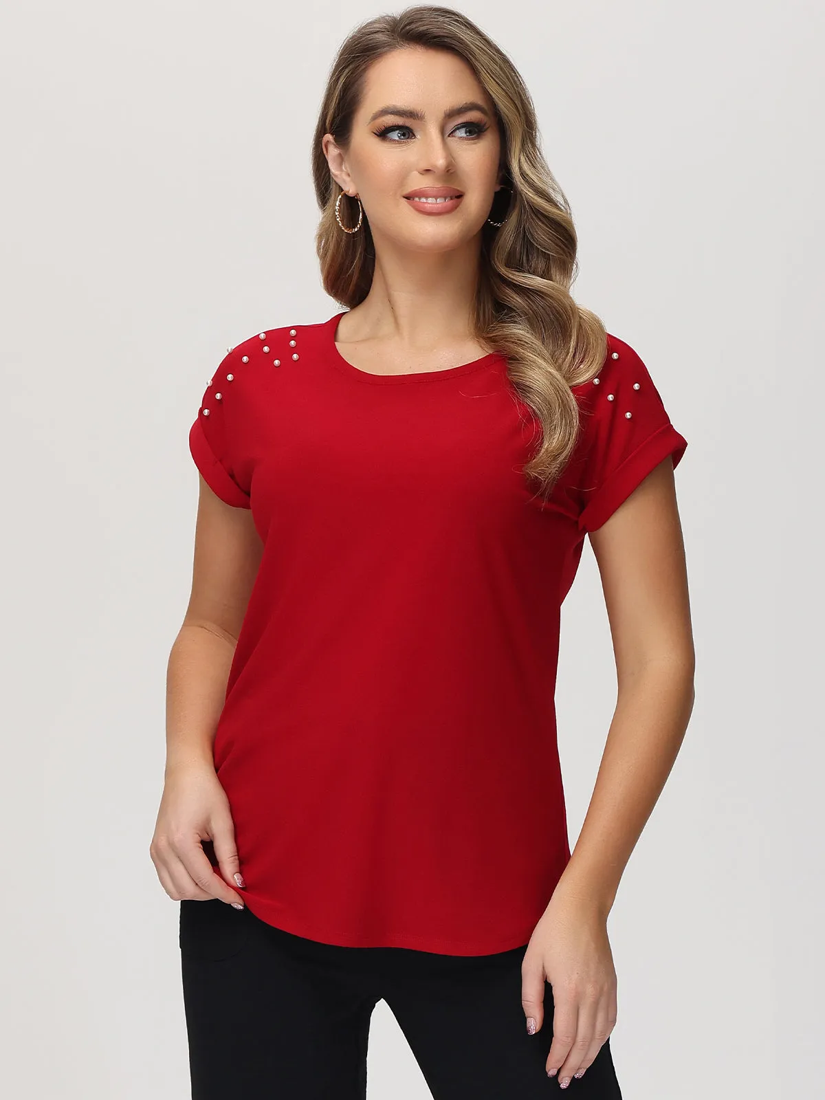 Pearl Dolman Sleeve Cool Top sold by 89th & Madison product image thumbnail 2