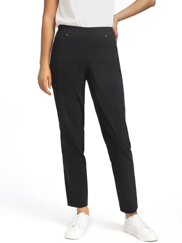 Comfort Waist Millennium Pants with Front Pockets by Retrology sold by 89th & Madison