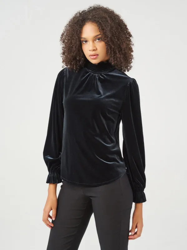 Smocked Neck Blouse sold by 89th & Madison