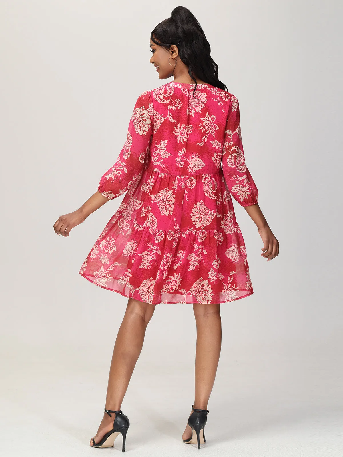 Floral Tiered Mini Dress sold by 89th & Madison product image thumbnail 2