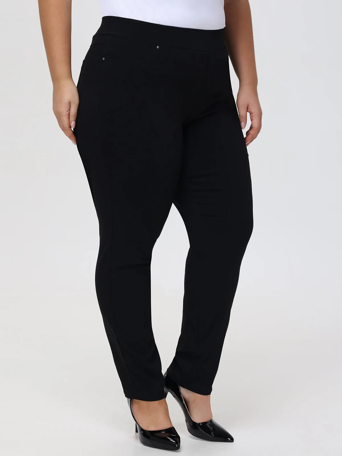 Plus Millennium Pull-On Little Black Pants sold by 89th & Madison product image thumbnail 4