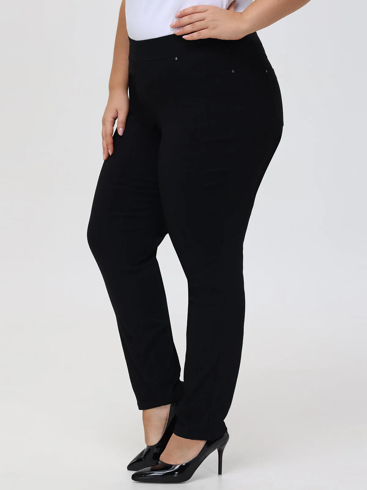 Plus Millennium Pull-On Little Black Pants sold by 89th & Madison product image thumbnail 5