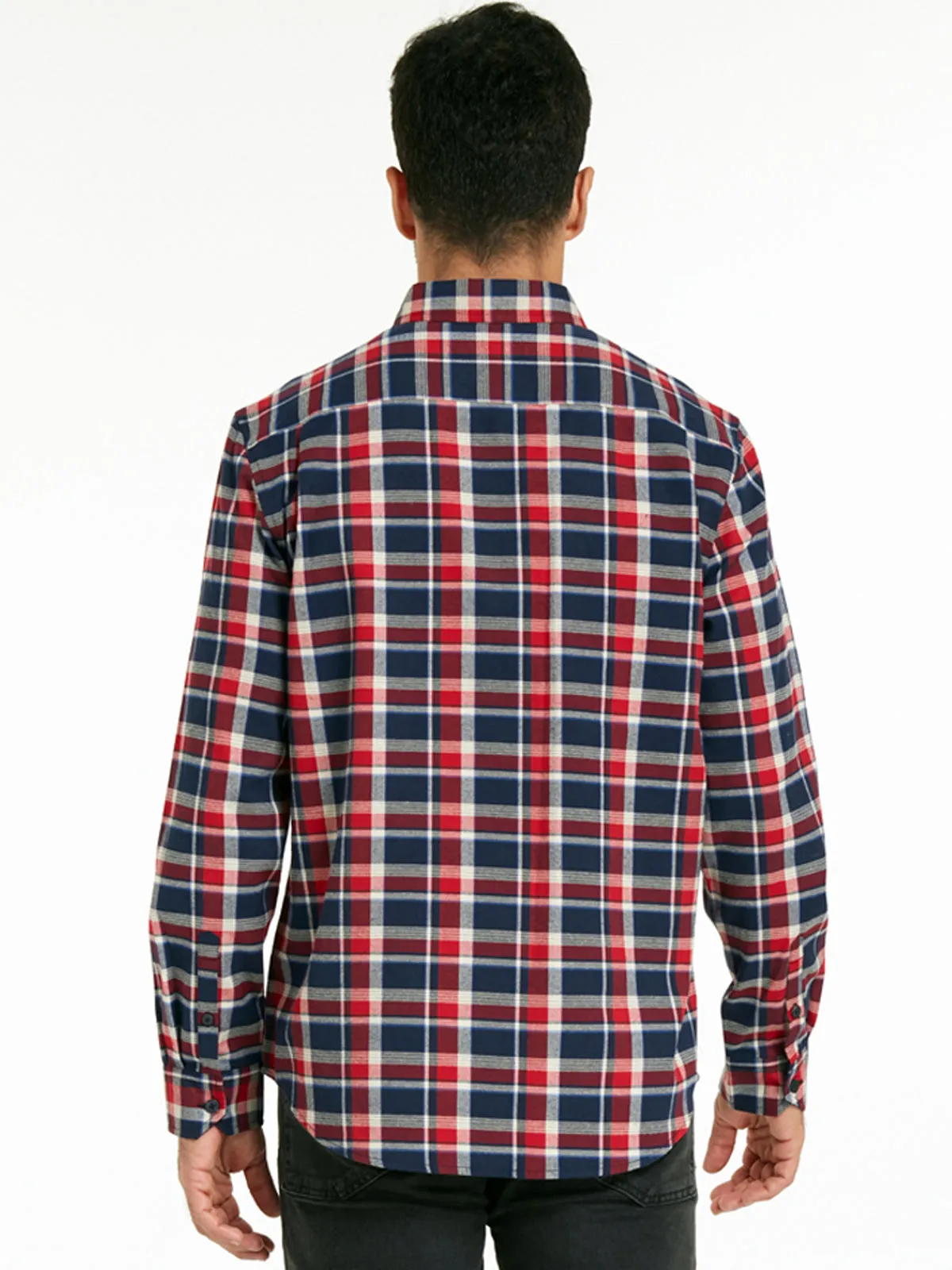 Plaid Button-Up Shirt sold by 89th & Madison product image thumbnail 5