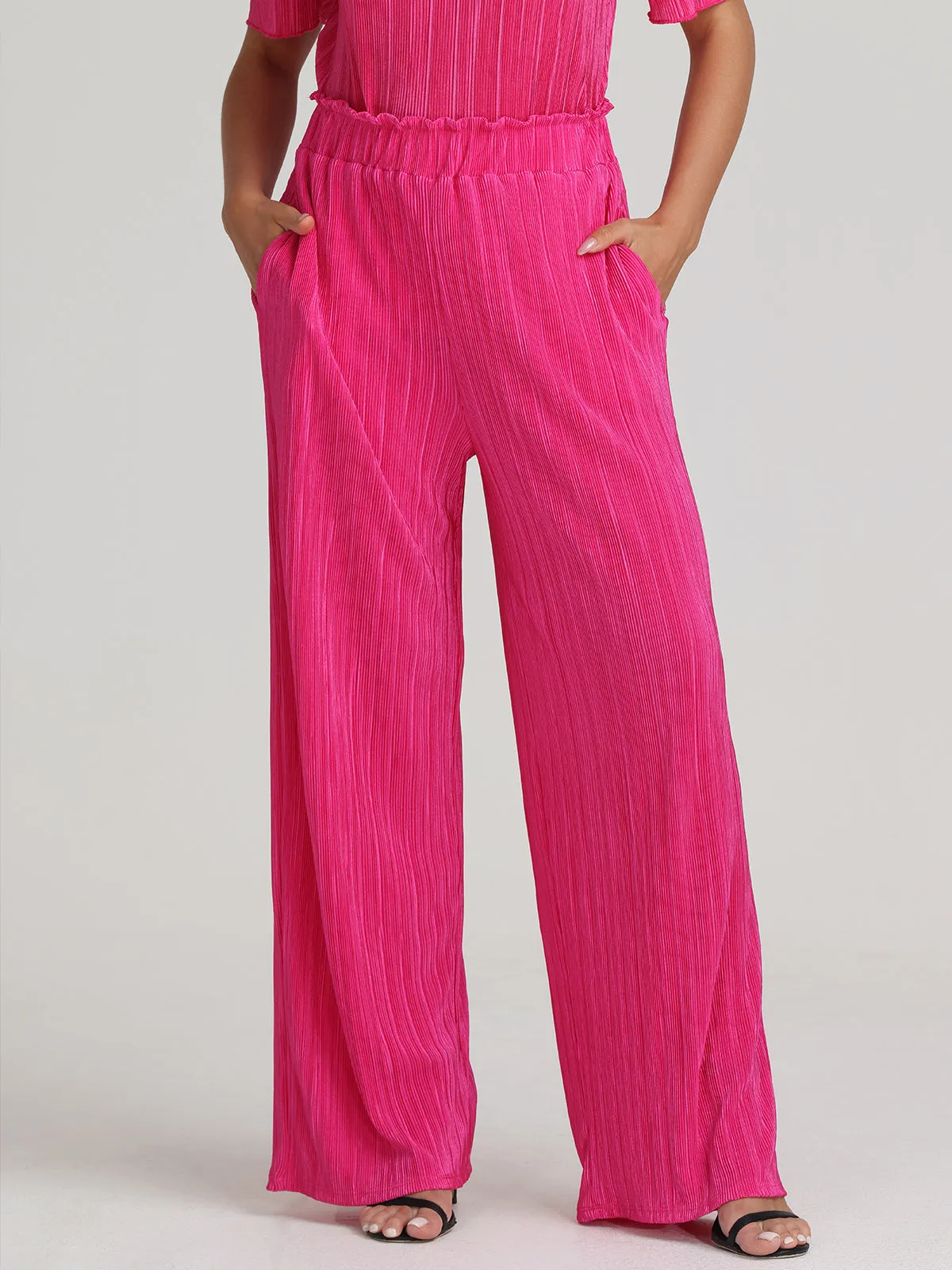 Plisse Wide Leg Pants sold by 89th & Madison product image thumbnail 2