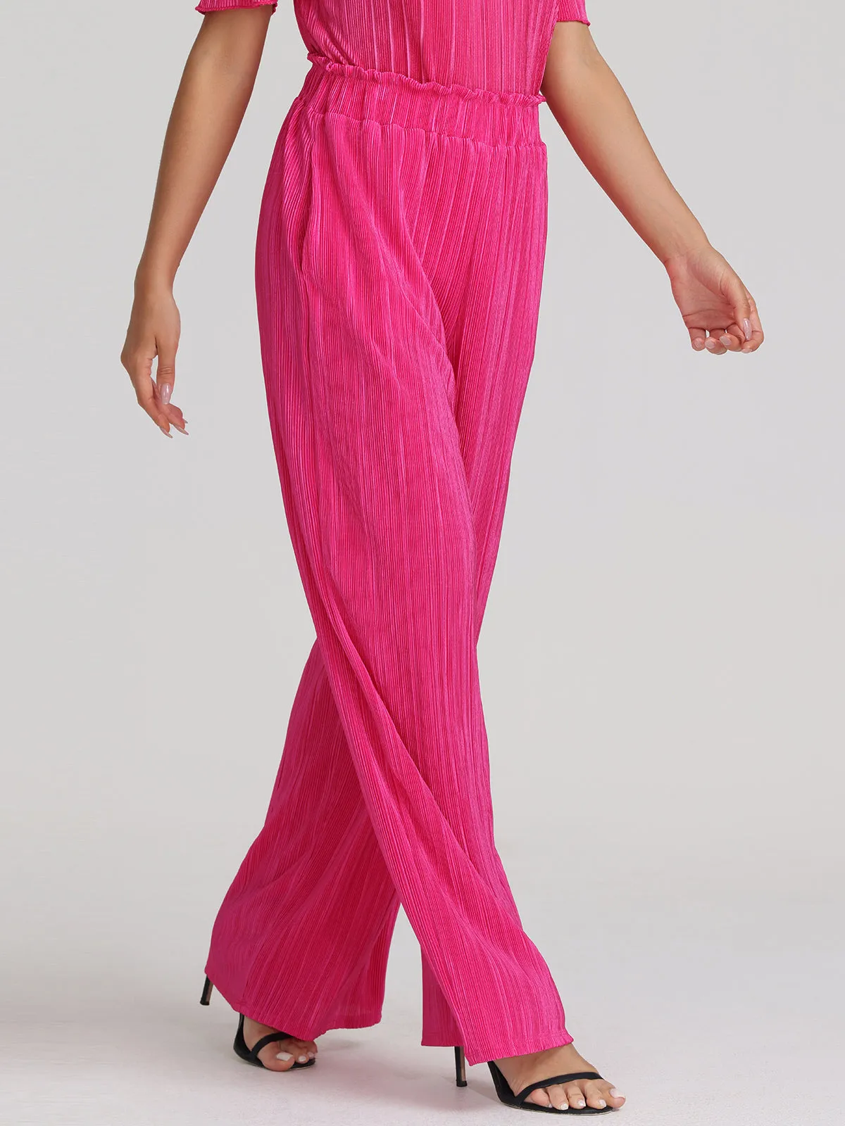 Plisse Wide Leg Pants sold by 89th & Madison product image thumbnail 3