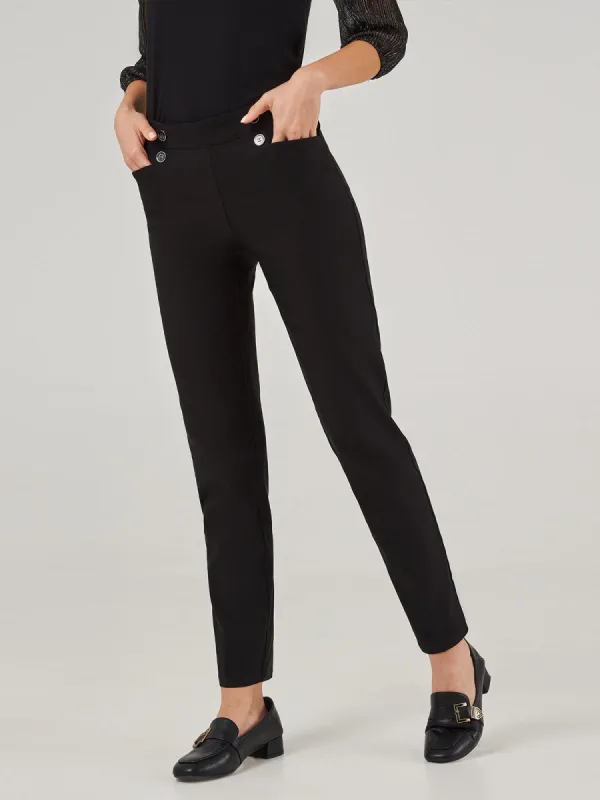 Millennium Stretch Straight Little Black Pants sold by 89th & Madison