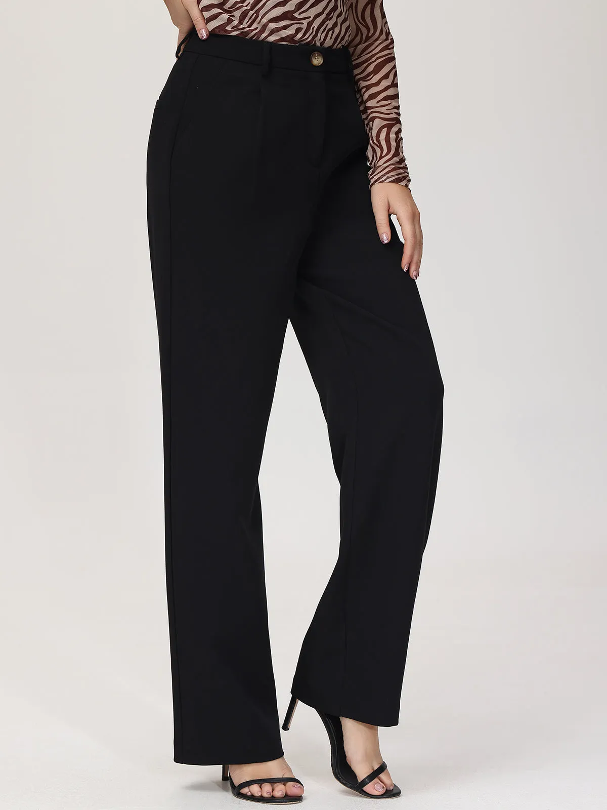 High-Rise Straight Leg Pants sold by 89th & Madison product image thumbnail 5
