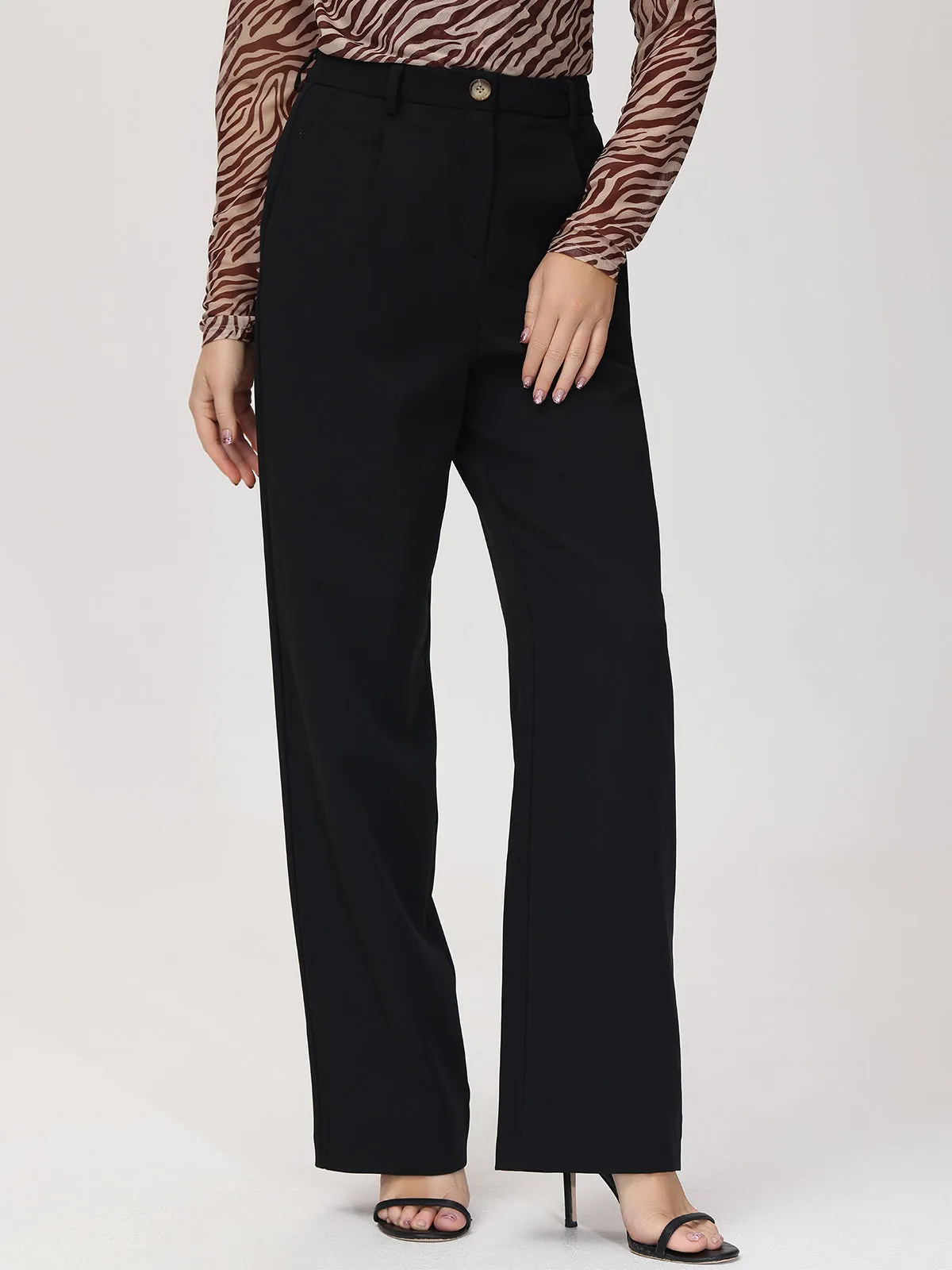 High-Rise Straight Leg Pants sold by 89th & Madison product image thumbnail 3