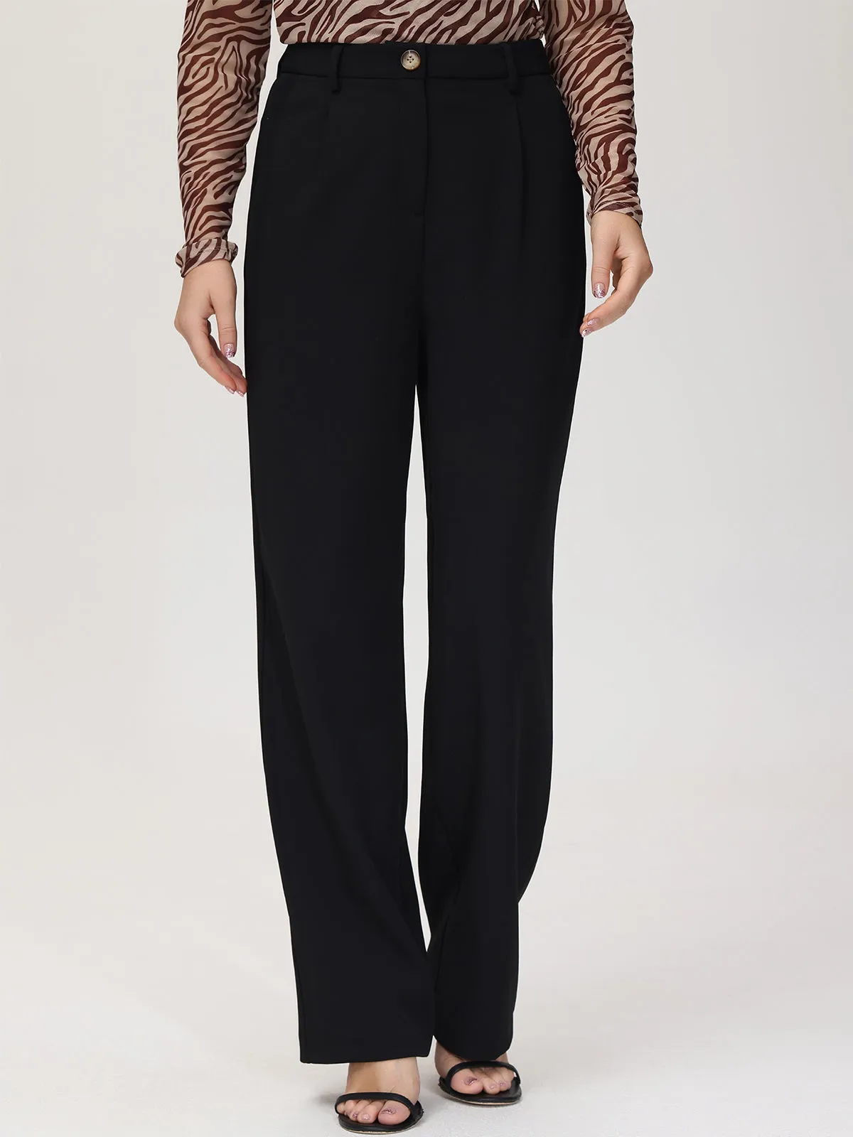 High-Rise Straight Leg Pants sold by 89th & Madison product image thumbnail 2