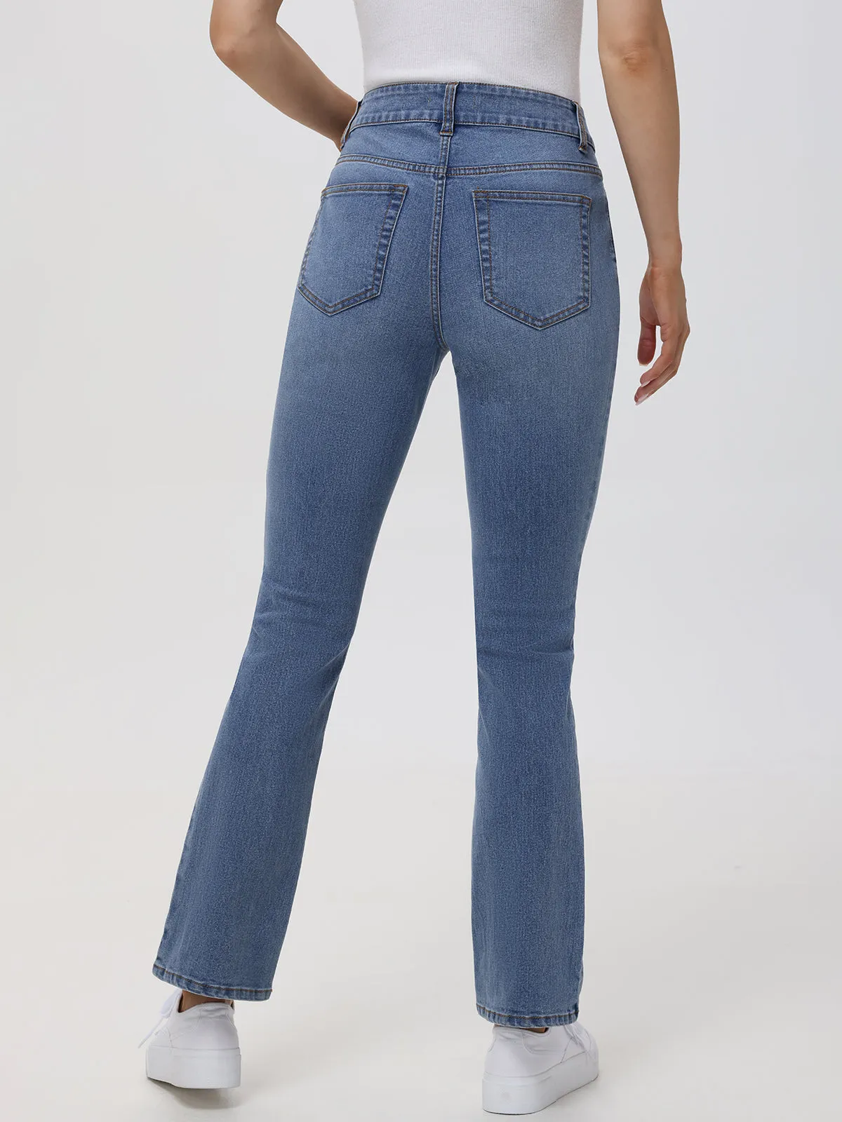 Kick Out Mid Rise Jean In Light Wash sold by 89th & Madison product image thumbnail 3