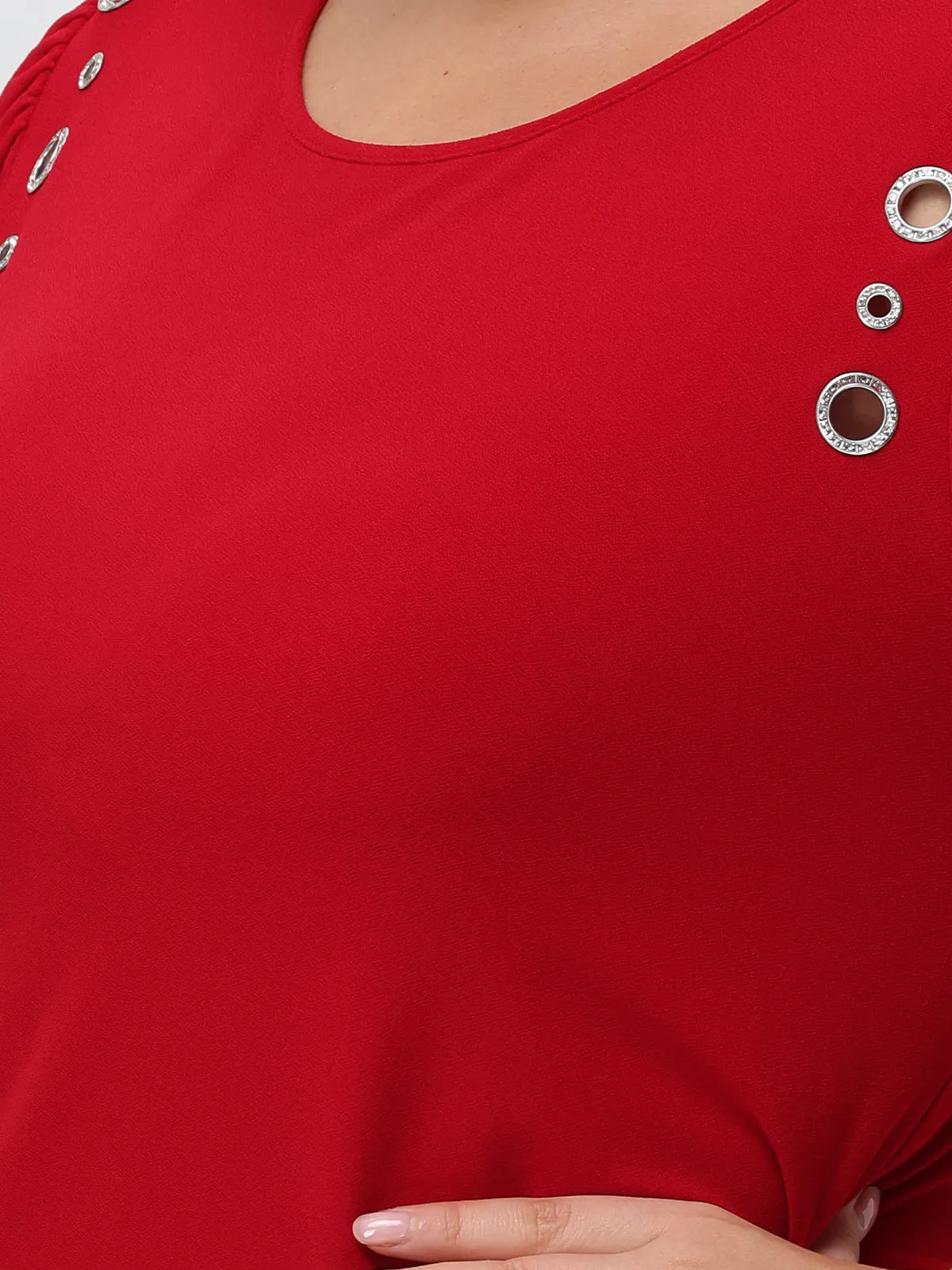 Plus Metal Eyelet Rolled Top sold by 89th & Madison product image thumbnail 4