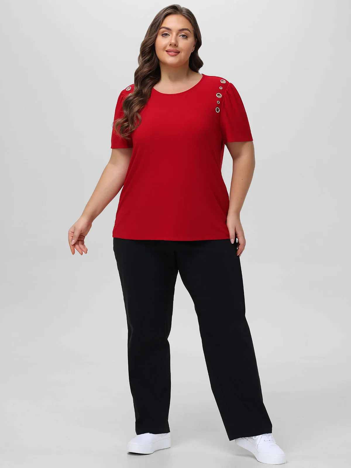 Plus Metal Eyelet Rolled Top sold by 89th & Madison product image thumbnail 5