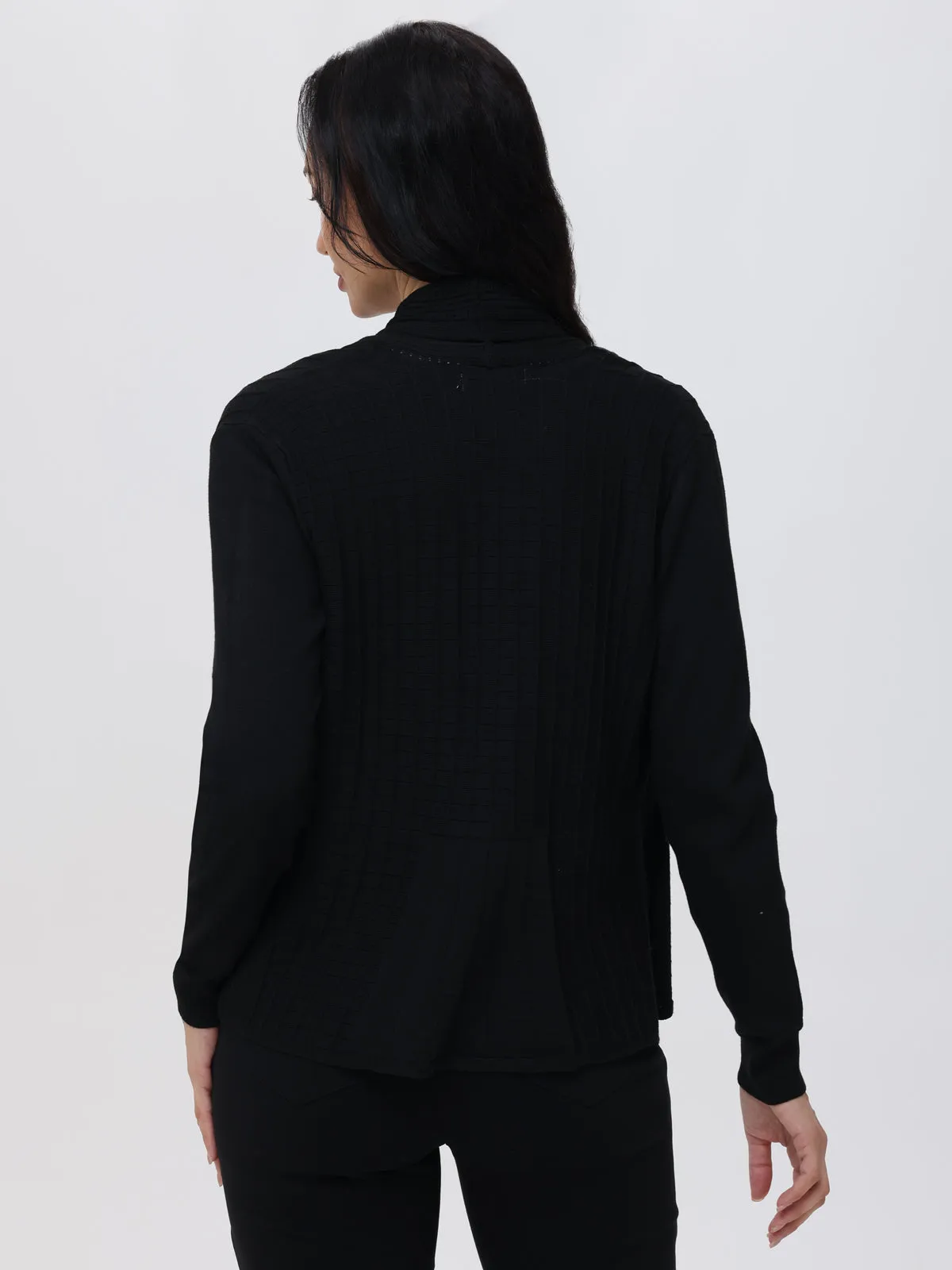 Rib Fan-Back Cardigan sold by 89th & Madison product image thumbnail 2