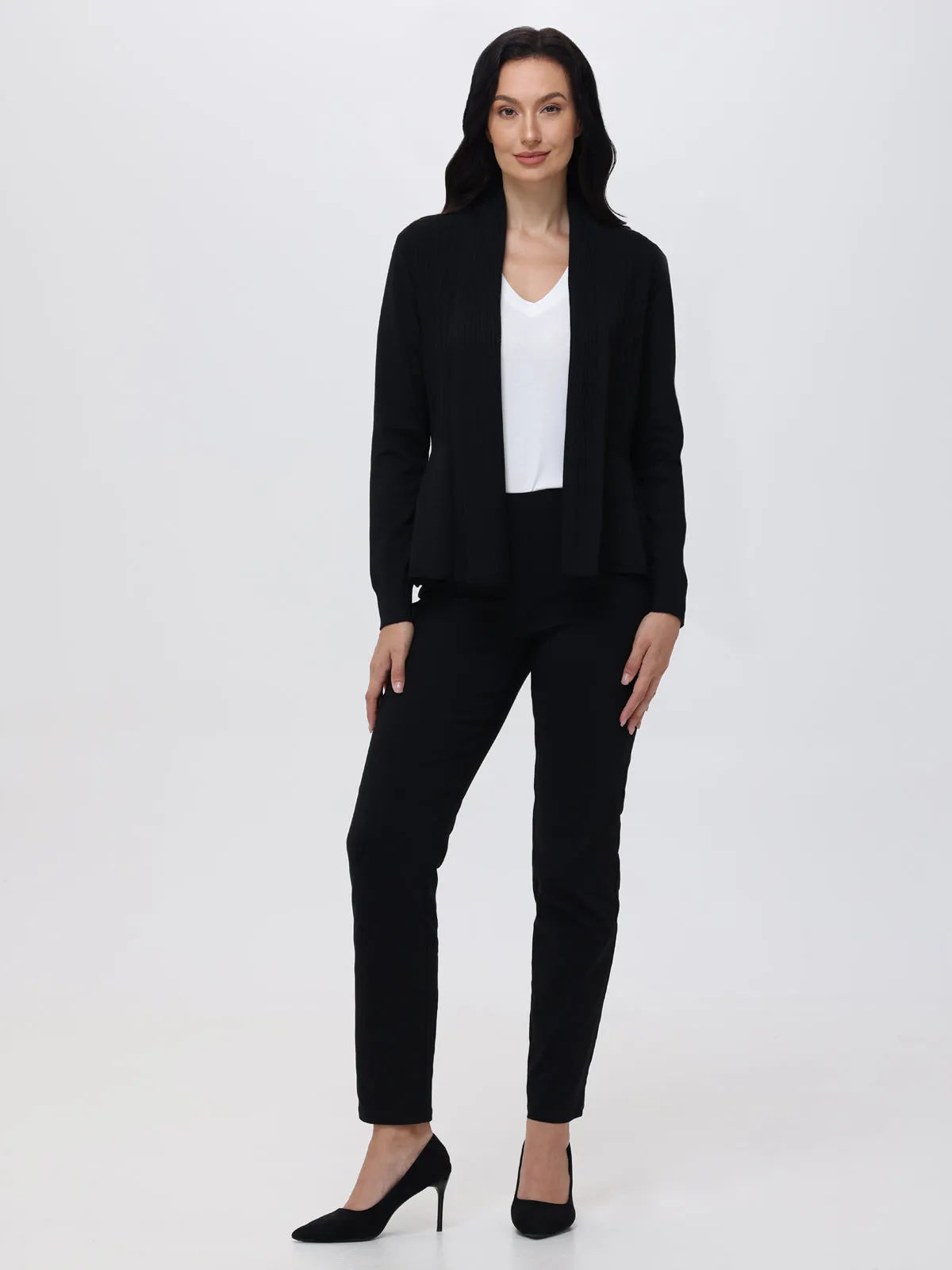 Rib Fan-Back Cardigan sold by 89th & Madison product image thumbnail 5