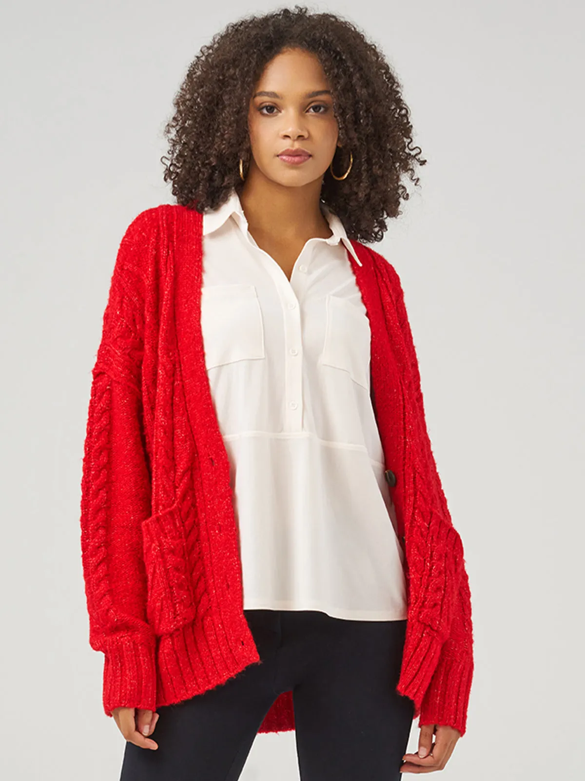 Cable Cardigan sold by 89th & Madison