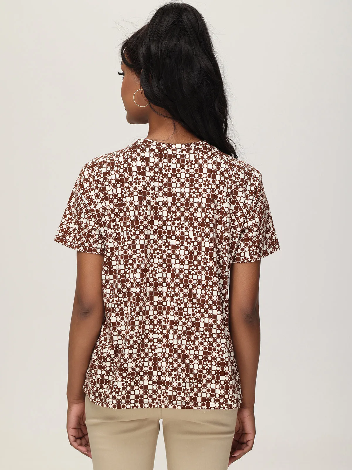 Paisley Crewneck Tee sold by 89th & Madison product image thumbnail 3