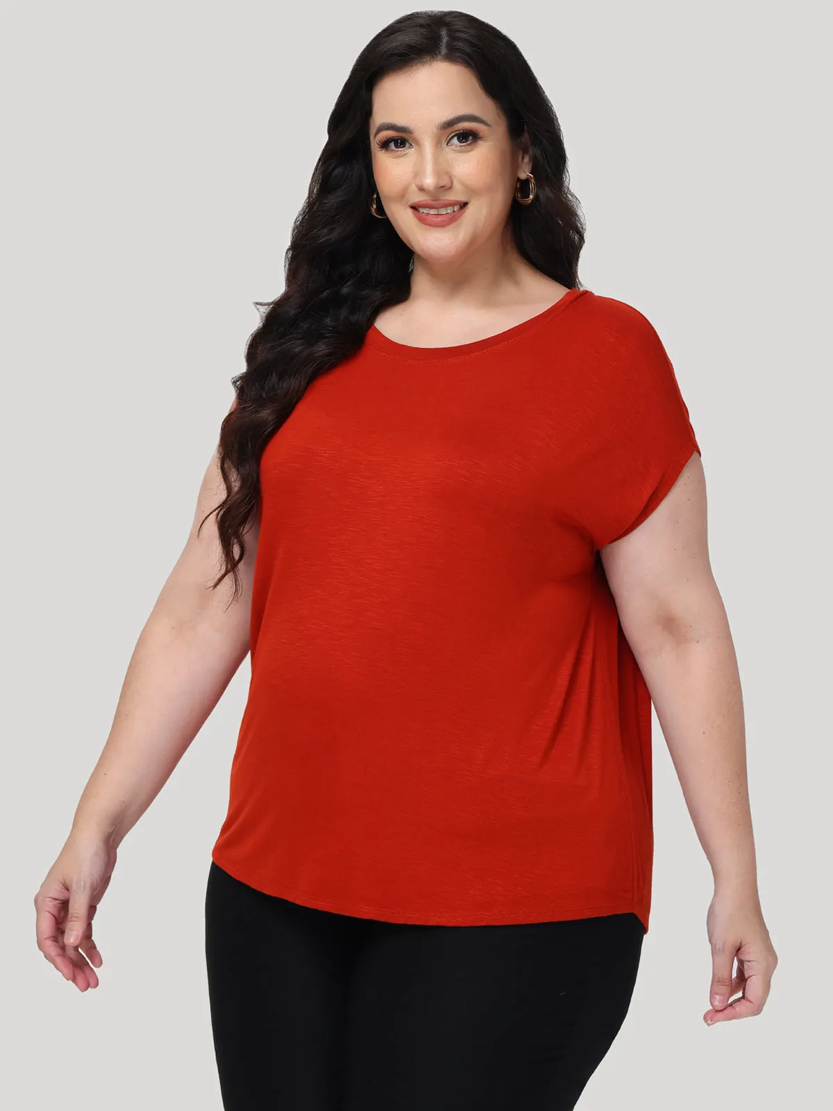 Plus Dolman Sleeve Crewneck Tee sold by 89th & Madison product image thumbnail 3