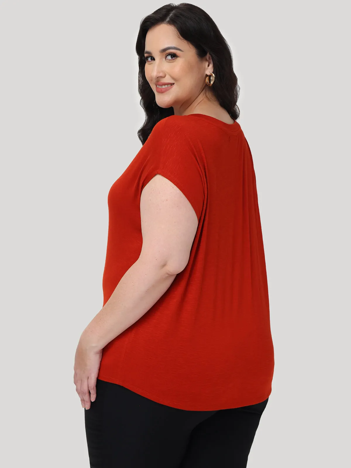 Plus Dolman Sleeve Crewneck Tee sold by 89th & Madison product image thumbnail 4