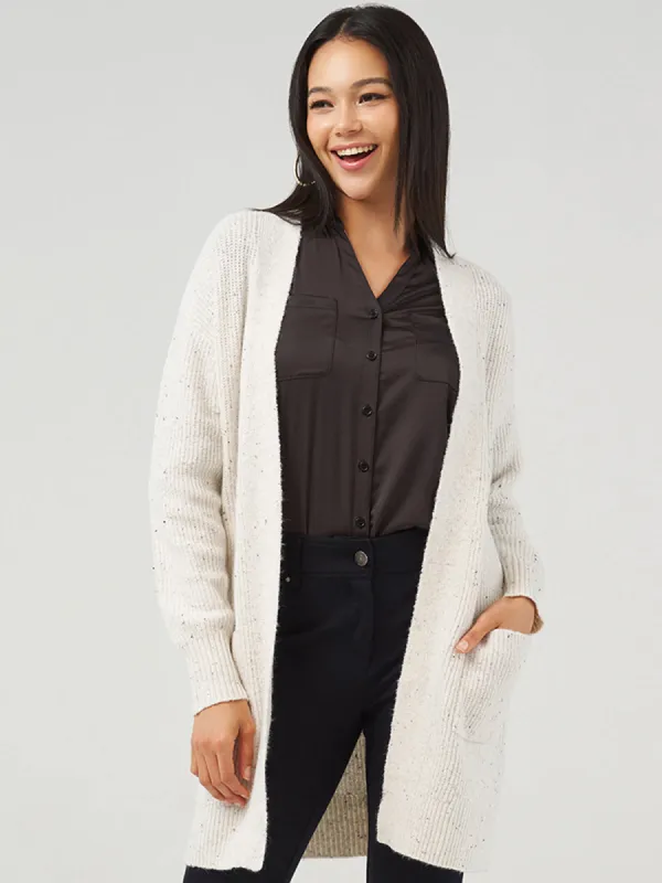 Fleck Rib Cardigan sold by 89th & Madison